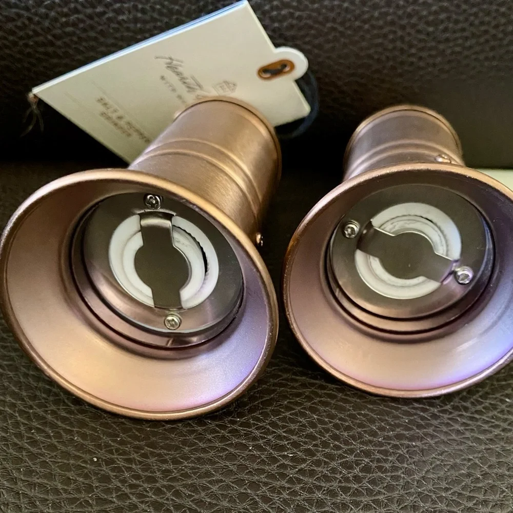 Hearth & Hand Copper-Tone Salt and Pepper Grinders - Picture 3 of 4